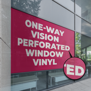 Window Vinyl *One Way Signage